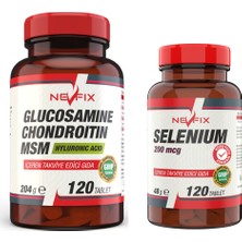 Nevfix Selenium 200 Mcg 120 Tablet Glucosamine Chondroitin Msm 120 Tablet