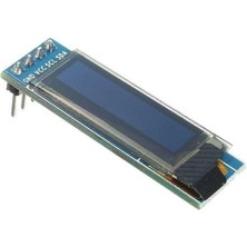 Oled 128 x 32 OLED LCD Ekran 0.91" SSD1306 (Arduino Uyumlu) Mavi