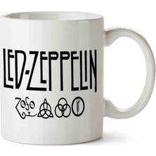 Art Hediye LED Zeppelin Yazı Kupa Bardak