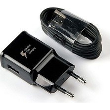 Capın Samsung Type-C Hızlı Şarj Aleti Seti Siyah Type-C Hızlı Şarj Kablosu 1 mt + 5W Güç Adaptörü S8 S8 PLUS S9 S9 PLUS NOTE 8 9 A20 A30 A50 A70 M20