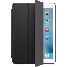 Fibaks Apple iPad 5. Nesil (2017) 9.7" Kılıf + Ekran Koruyucu + Kalem Smart Cover Katlanabilir Standlı Akıllı Kapak Siyah