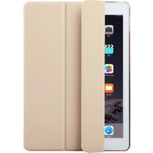 Fibaks Apple iPad Pro (2017) 10.5" Kılıf + Ekran Koruyucu + Kalem Smart Cover Katlanabilir Standlı Akıllı Kapak Gold