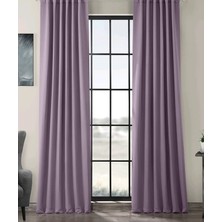 Evdepo Home Hazır Karartma Blackout Pilesiz Fon Perde Gül Kurusu 80 x 260 cm