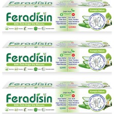 Feradisin Aloe Vera Özlü Komple Bakım Diş Macunu (75ml x 3)