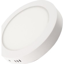 Ack 12 W 6500K Beyaz Sıva Üstü Yuvarlak LED Panel Armatür AP03-01230