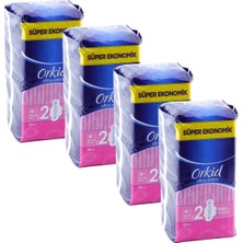 Orkid Hijyenik Ped Ultra Extra Kanatlı Uzun 22'li x 4 Adet