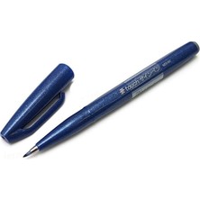 Pentel Fude Touch Sign Brush Pen Fırça Uçlu Çizim Kalemi Mavi