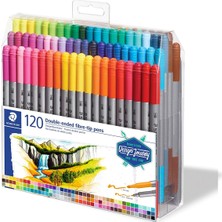 Staedtler Twin Çift Uçlu Keçeli Kalem Seti 120 Renk 0.8 mm - 3 mm