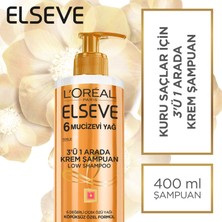 L'Oréal Paris Elseve 6 Mucizevi Yağ 3'ü 1 Arada Krem Şampuan