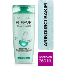 L'Oréal Paris Elseve 3 Mucizevi Kil Ağırlaştırmayan Şampuan  360 ml