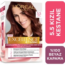 L'Oréal Paris Excellence Creme Saç Boyası - 5.5 Kızıl Kestane