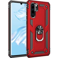 Kilifone - Huawei P30 Pro - Kılıf Yüzüklü Çift Katman Zırh Tank Vega Kapak