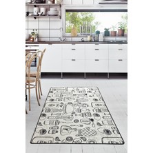 Chilai Home Cozinha Dijital Halı 80x150 cm Djt