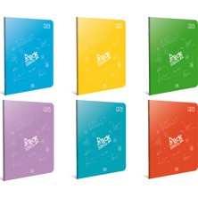 Gıpta Back Tel Dikişli Pp Kapak Defter A4 80 Yaprak Kareli 6'lı