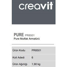 Creavit PR8501 Pure Mutfak Armatürü creavit eviye bataryası