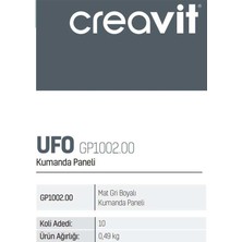 Creavit GP1002.00 Mat Gri Boyalı Kumanda Paneli