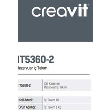 Creavit IT5360-2 Çift Kademeli Klozet Iç Takım