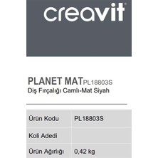 Creavit PL18803S Diş Fırçalığı - Mat Siyah