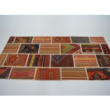 Madalyon El Örgüsü Patchwork Halı - Yün