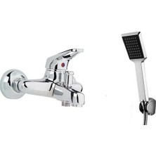 Arçe Mix Banyo Bataryası  Siyah Kare Duş Seti