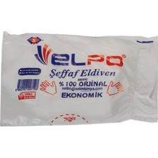 Elpo HDPE Eldiven Tek Kullanımlık Şeffaf - 100 Adet