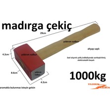 Yıldırım Madırga Çekiç 1000 kg Küt Çekiç Balyoz Taşçı Çekici