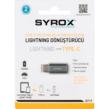 Syrox DT17 Lightning To Type-C Dönüştürücü