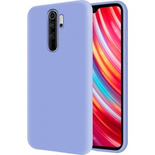 Kzy Xiaomi Redmi Note 8 Pro İçi Kadife Soft Silikon Kılıf - Açık Mavi