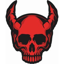 Sticker Atölyesi Kuru Kafa - Şeytan Sticker - 13161