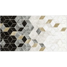 Exclusive Saray Dijital Halı Carol Geometrik Gri