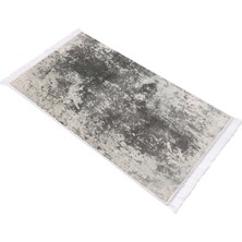 EXCLUSIVE Saray Dijital Halı Saçaklı Patsy Soyut Gri 80 x 120 cm