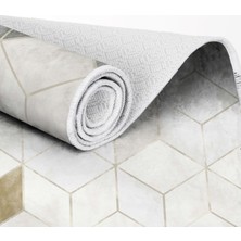 Exclusive Toprak Dijital Halı Carol Geometrik Gri