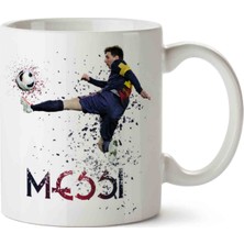 Art Hediye Messi Top Barcelona Seramik Kupa Bardak
