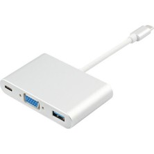 Mobitell Type-C USB 3.1 HDMI 4K VGA DVI Dönüştürücü Adaptör