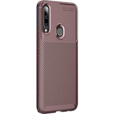 Microsonic Huawei P40 Lite E Kılıf Legion Series Kahverengi