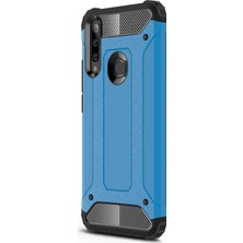 Microsonic Huawei P40 Lite E Kılıf Rugged Armor Mavi