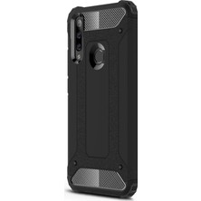 Microsonic Huawei P40 Lite E Kılıf Rugged Armor Siyah