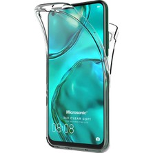 Microsonic Huawei P40 Lite Kılıf 6 Tarafı Full Koruma 360 Clear Soft Şeffaf