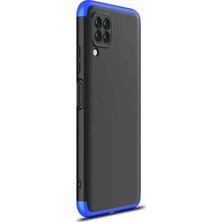 Microsonic Huawei P40 Lite Kılıf Double Dip 360 Protective Siyah - Mavi