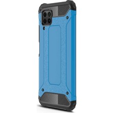 Microsonic Huawei P40 Lite Kılıf Rugged Armor Mavi