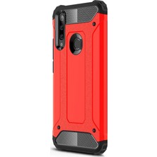 Microsonic Huawei Y7P Kılıf Rugged Armor Kırmızı