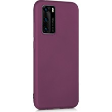 Microsonic Matte Silikon Huawei P40 Kılıf Mor