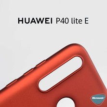 Microsonic Matte Silikon Huawei P40 Lite E Kılıf Gold