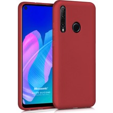 Microsonic Matte Silikon Huawei P40 Lite E Kılıf Kırmızı