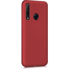 Microsonic Matte Silikon Huawei P40 Lite E Kılıf Kırmızı