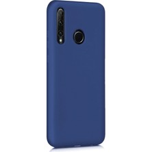 Microsonic Matte Silikon Huawei P40 Lite E Kılıf Lacivert