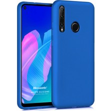 Microsonic Matte Silikon Huawei P40 Lite E Kılıf Mavi