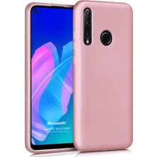 Microsonic Matte Silikon Huawei P40 Lite E Kılıf Rose Gold