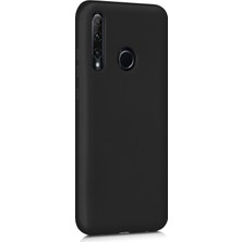 Microsonic Matte Silikon Huawei P40 Lite E Kılıf Siyah