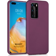 Microsonic Matte Silikon Huawei P40 Pro Kılıf Mor